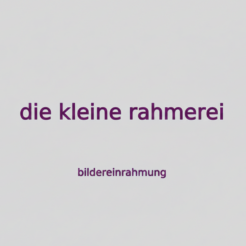 Bildereinrahmung Wagner – die kleine rahmerei